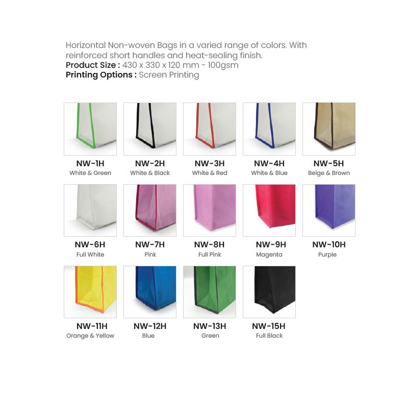 Horizontal Non-Woven Bags